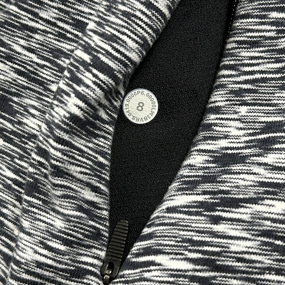 Lululemon Runderful Long Sleeve Spaced Out Space Dye Black White - Picture 6 of 7
